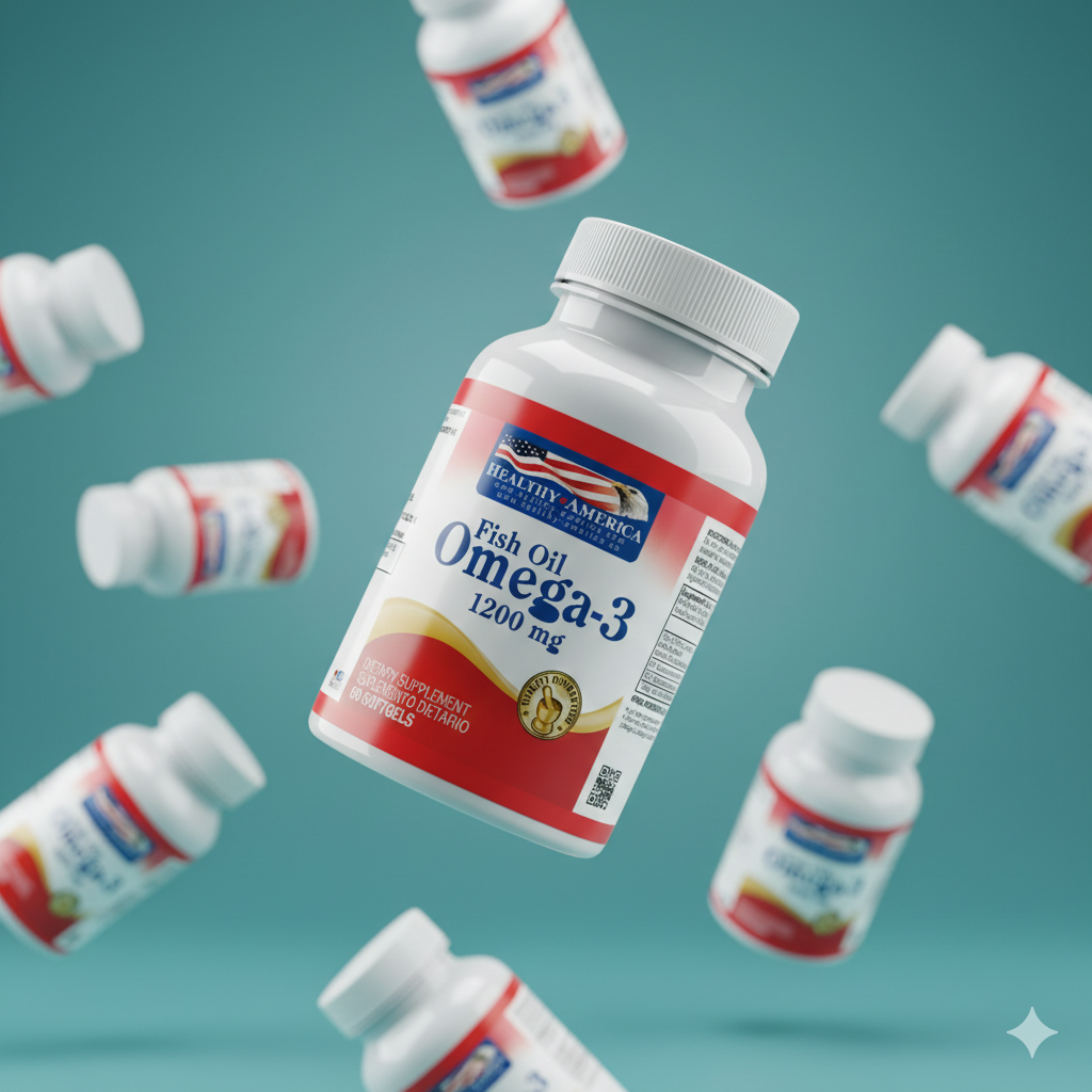 Aceite de pescado Omega 3 - 100 Capsulas - Healthy America