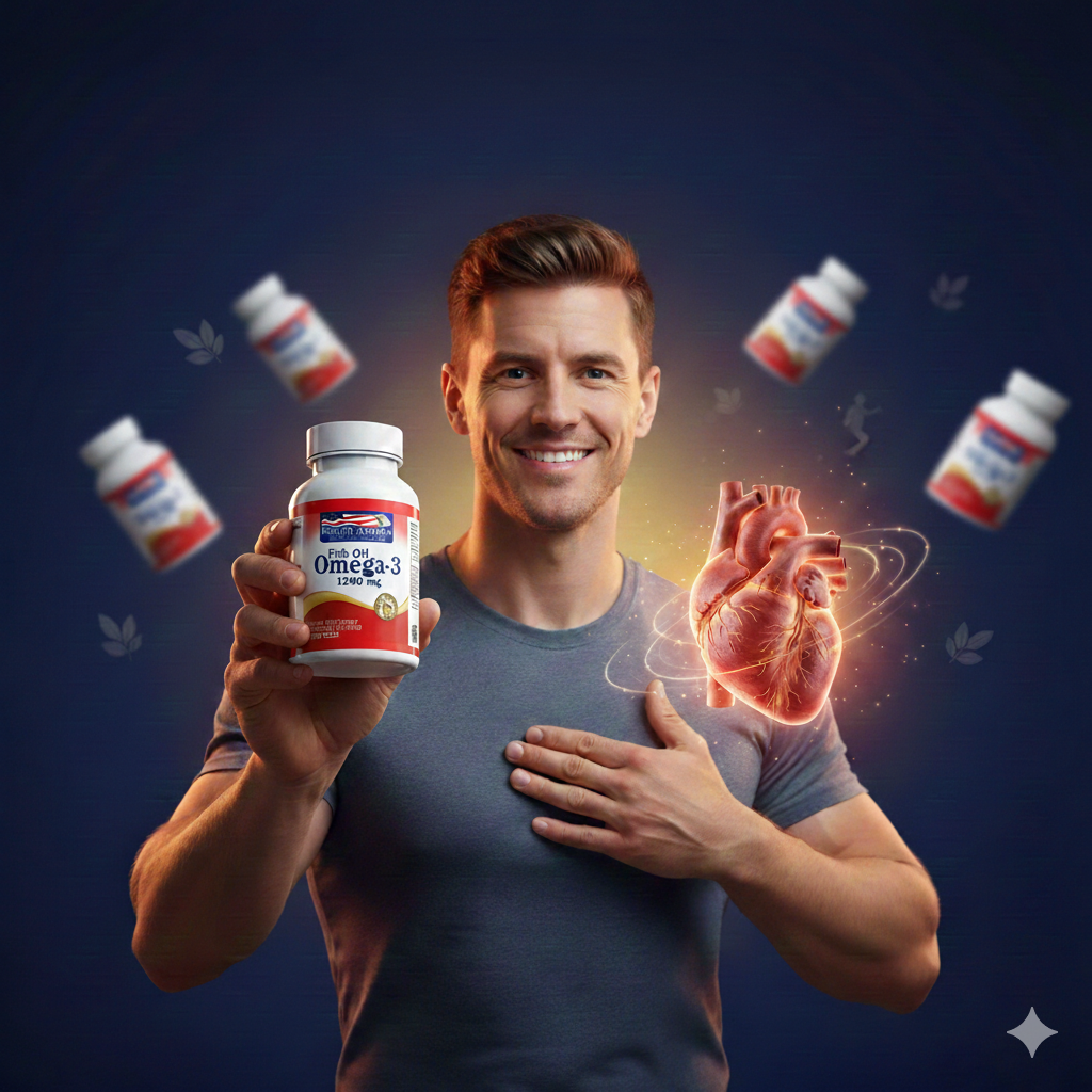 Aceite de pescado Omega 3 - 100 Capsulas - Healthy America